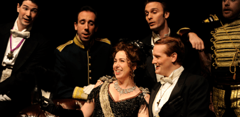 Keenan (left) in Toronto Operetta Theatre's production of Merry Widow